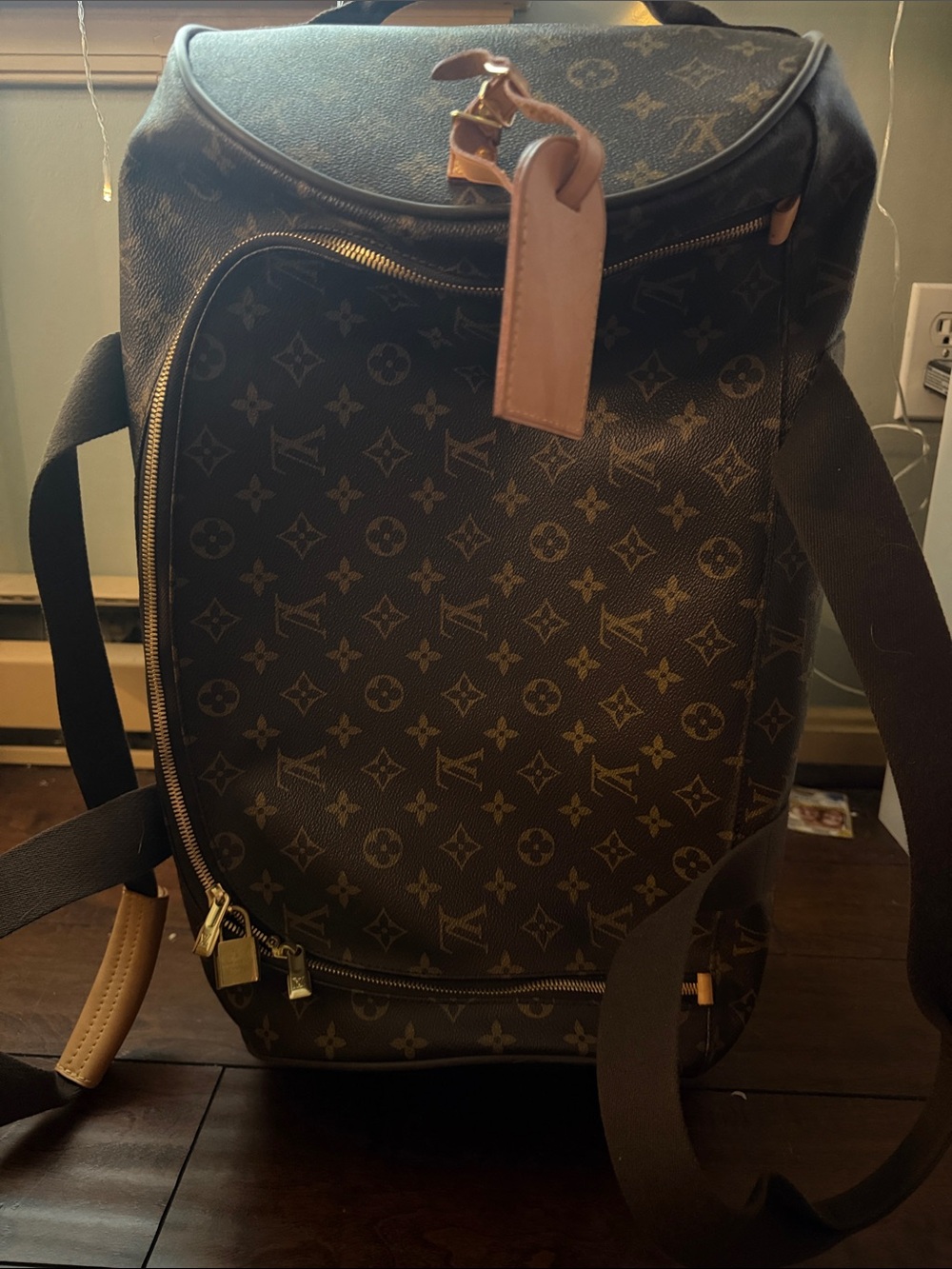 Louis Vuitton Monogram Travel Backpack in Brown and Tan